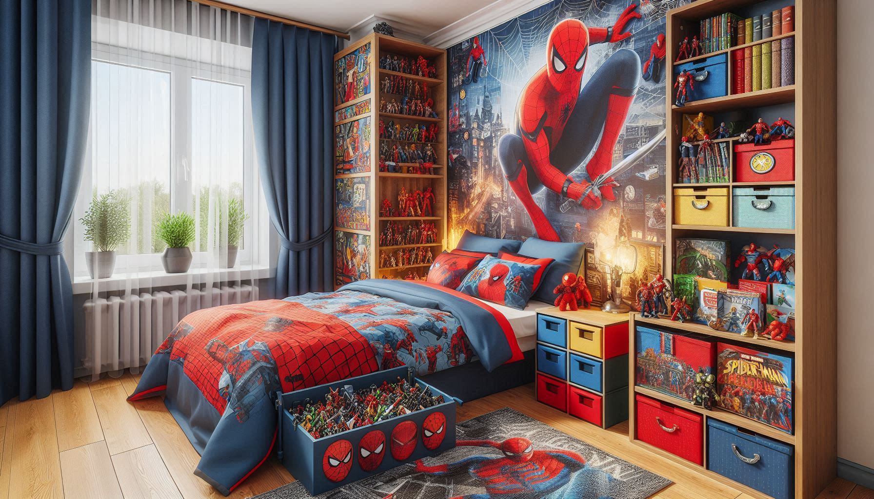 pokój dziecięcy spiderman